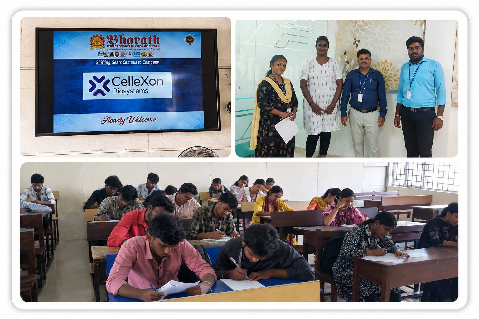 Campus interviews at Bharath University